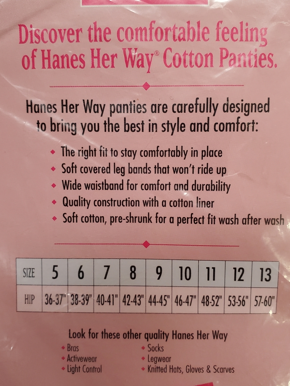 Vintage 1997 Hanes Her Way 100% Cotton Brief in Size 8 - Picture 4 of 6